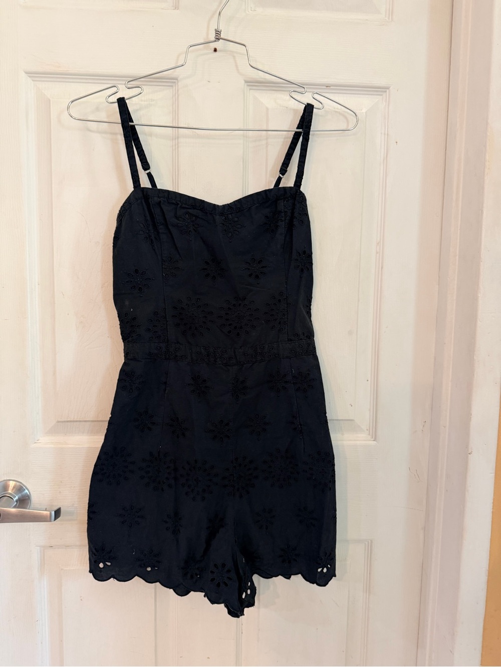Hollister Black Eyelet Romper